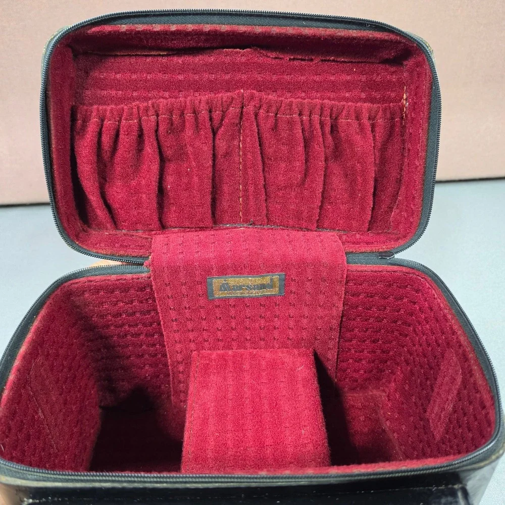 Marsand Camera Bag Medium Vintage Faux Leather Velvet Lined